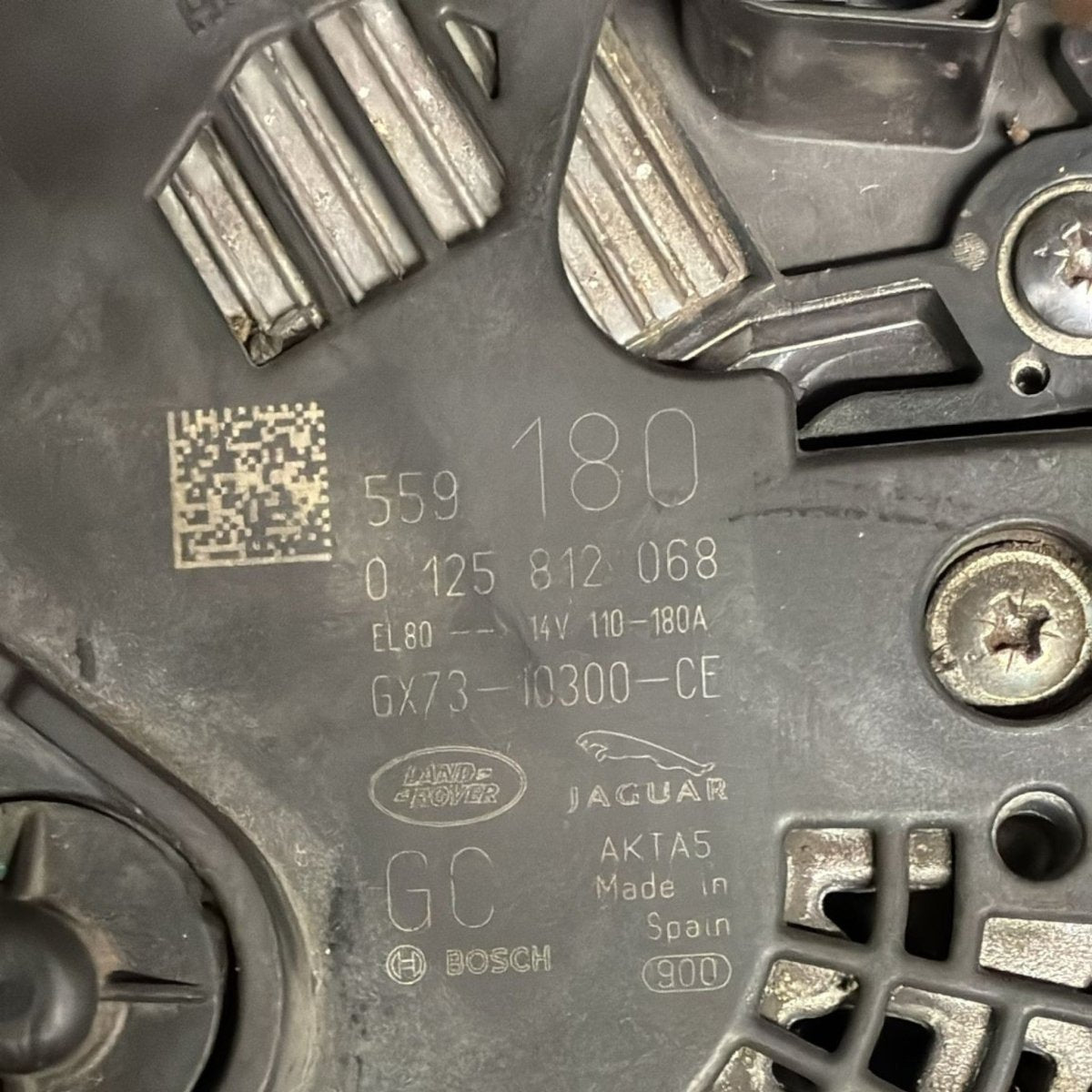Alternator range rover evoque l538 code . 0125812068 2.0 diesel (2011 > 2018) - F&P CRASH SRL - Used Parts