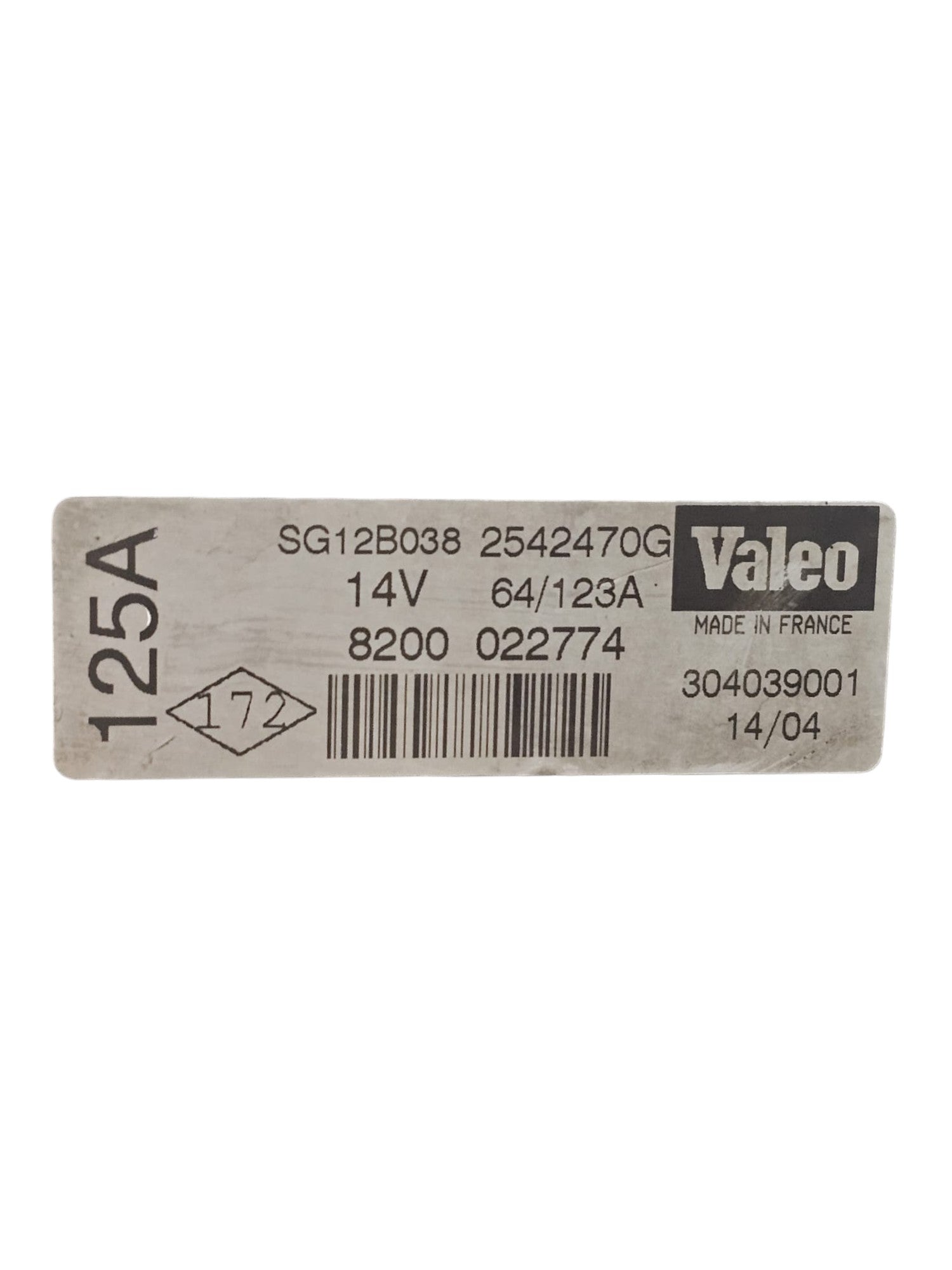 Alternatore Renault Clio II 1.5 Diesel Cod:8200022774 (1998 - 2012) - F&P CRASH SRLS - Ricambi Usati