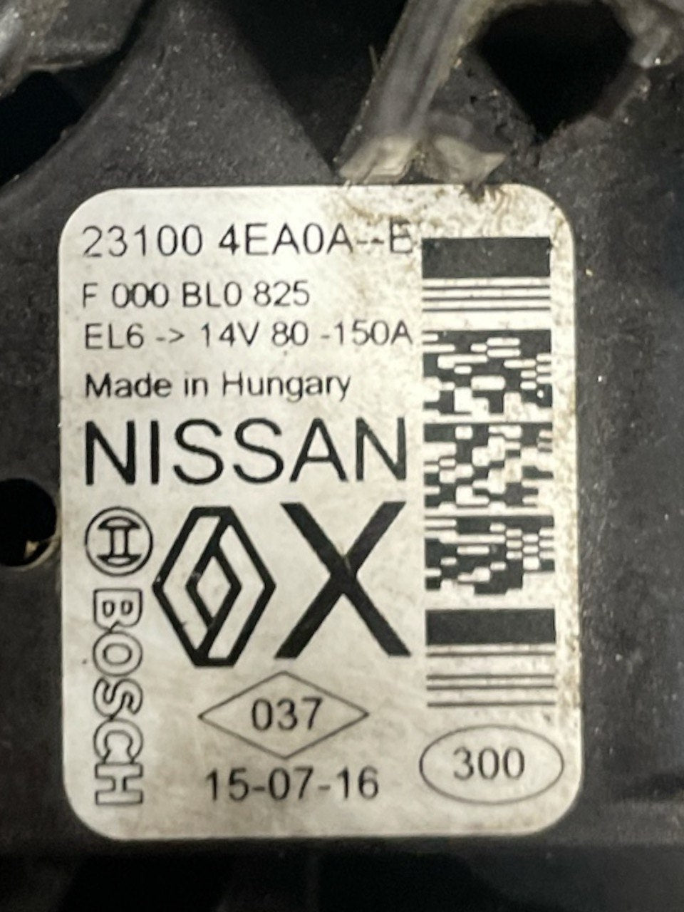 alternatore renault kadjar 1.5 diesel (2019) cod:231004ea0a - F&P CRASH SRLS - Ricambi Usati