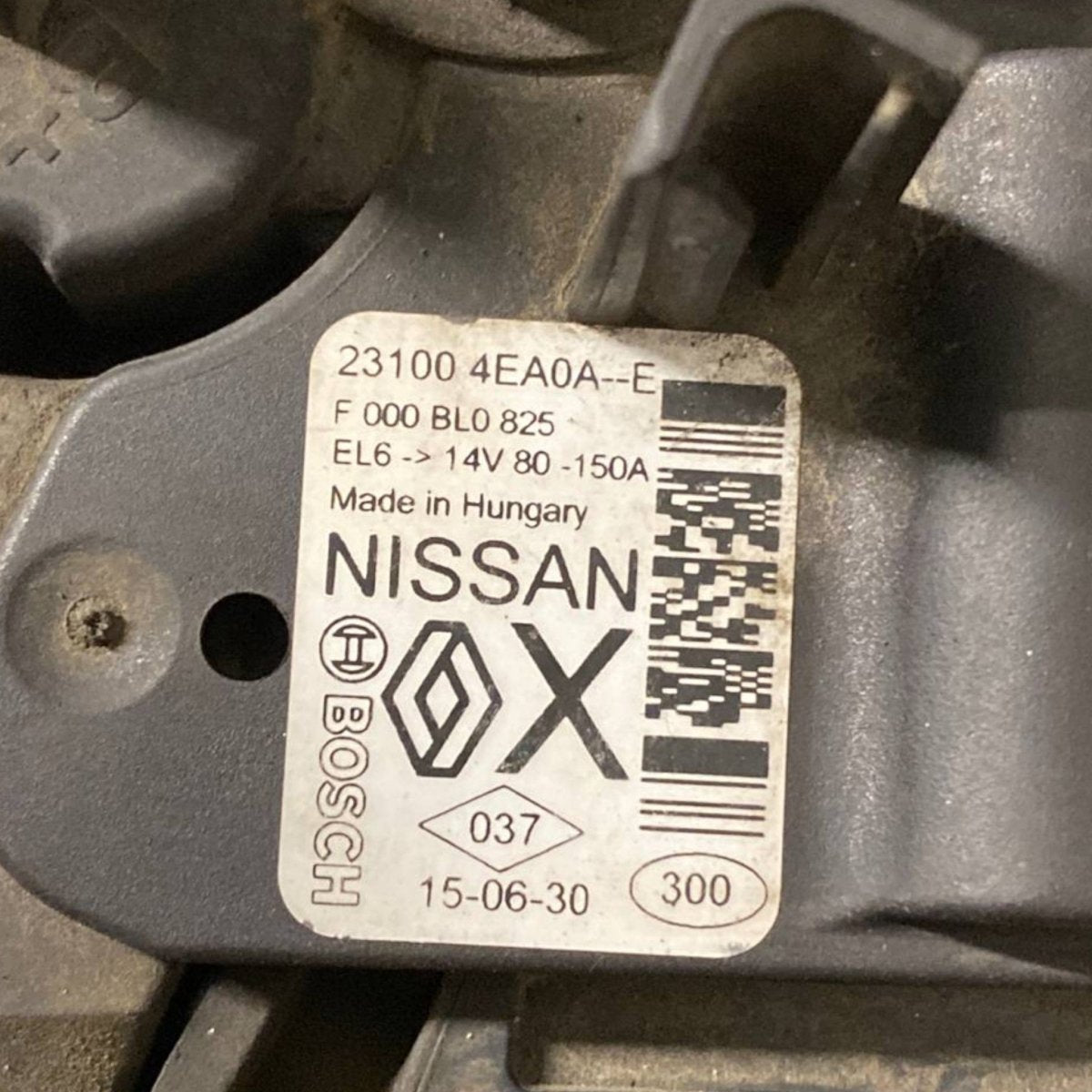 Alternatore renault kadjar 1.5 diesel Cod: 231004ea0a (2015 - 2022) - F&P CRASH SRLS - Ricambi Usati