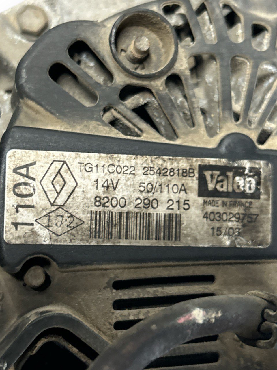 Alternatore Renault Laguna II 1.9 Diesel (2000 > 2007) cod . 8200290215 - F&P CRASH SRLS - Ricambi Usati