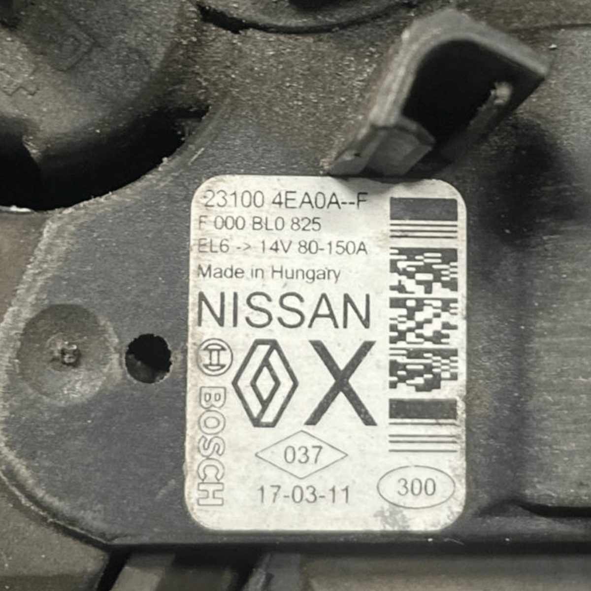 Alternatore Renault Megane IV 1.5 Diesel (2015 - ) cod: 231004EA0A - F&P CRASH SRLS - Ricambi Usati