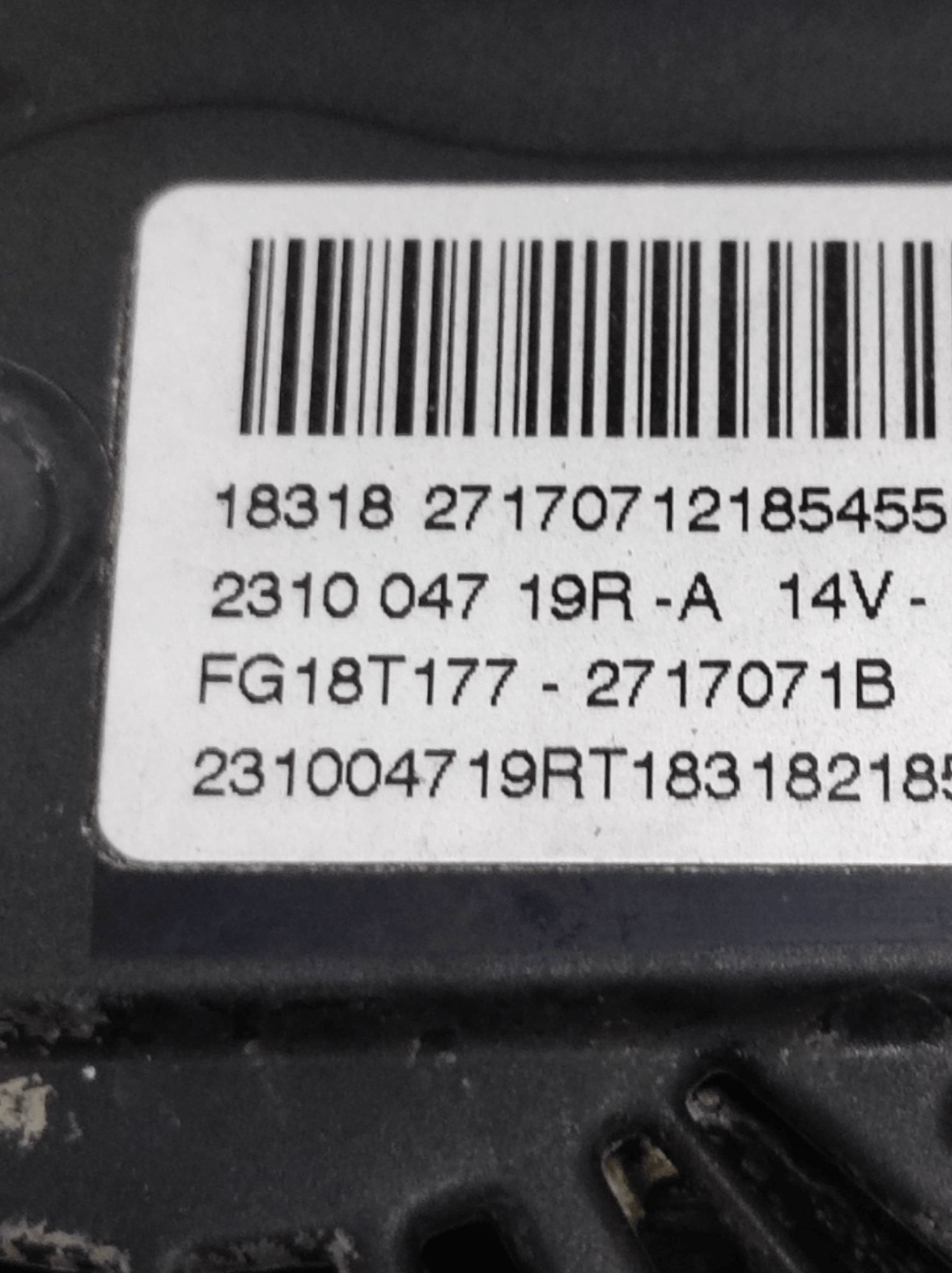 Alternatore Renault Megane IV 1.5 Diesel COD: 231004719R (2015 - 2020) - F&P CRASH SRLS - Ricambi Usati