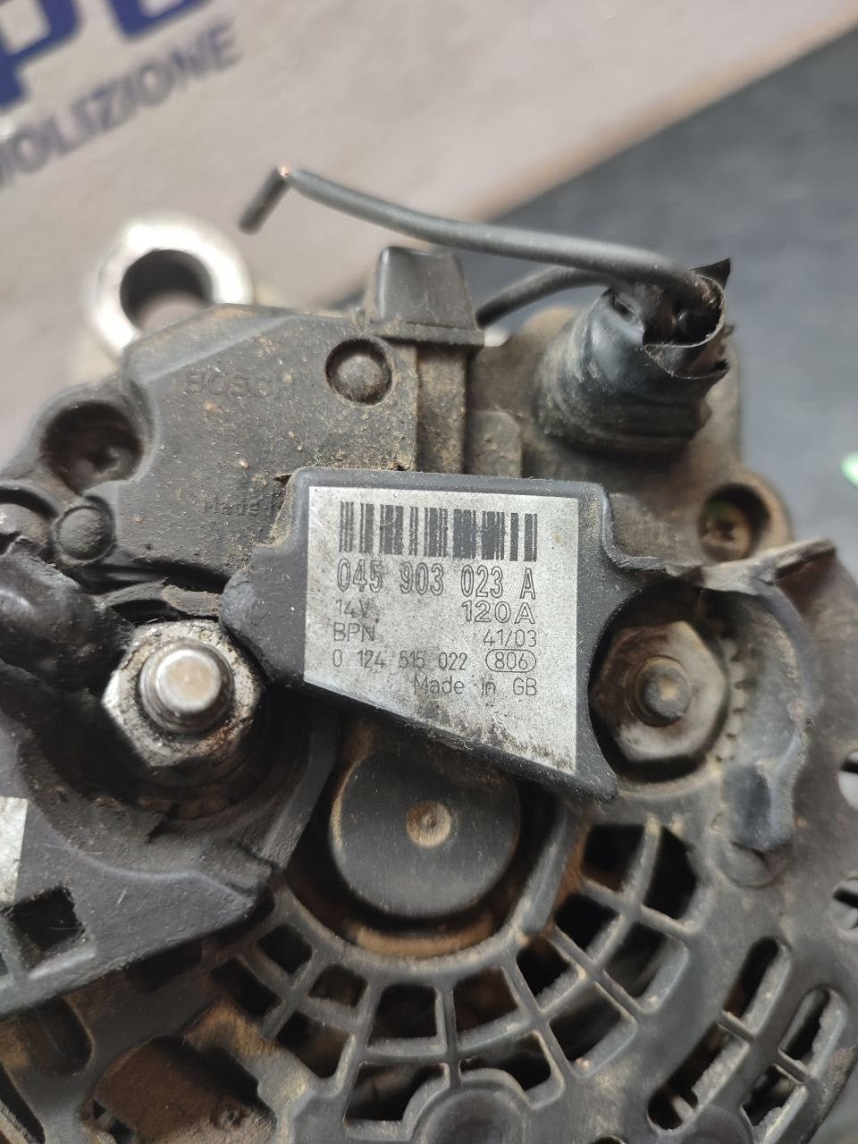 Alternatore SEAT CORDOBA (2001) Cod:045903023 - F&P CRASH SRLS - Ricambi Usati