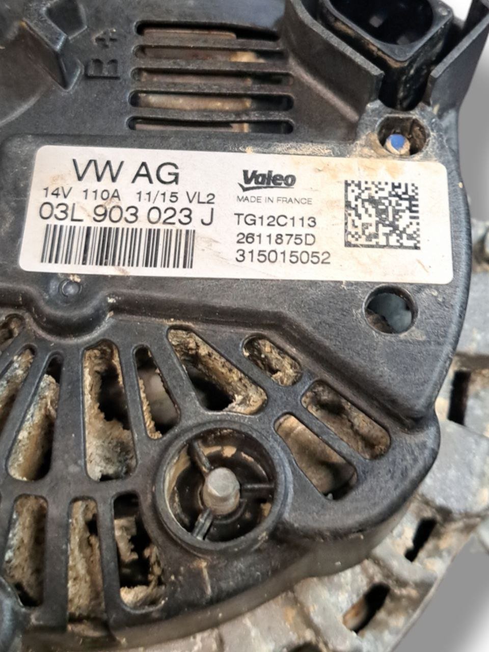 Alternatore Seat Leon - Golf 7 - Audi a3 1.6 Diesel (2013>) COD:03L903023J - F&P CRASH SRLS - Ricambi Usati