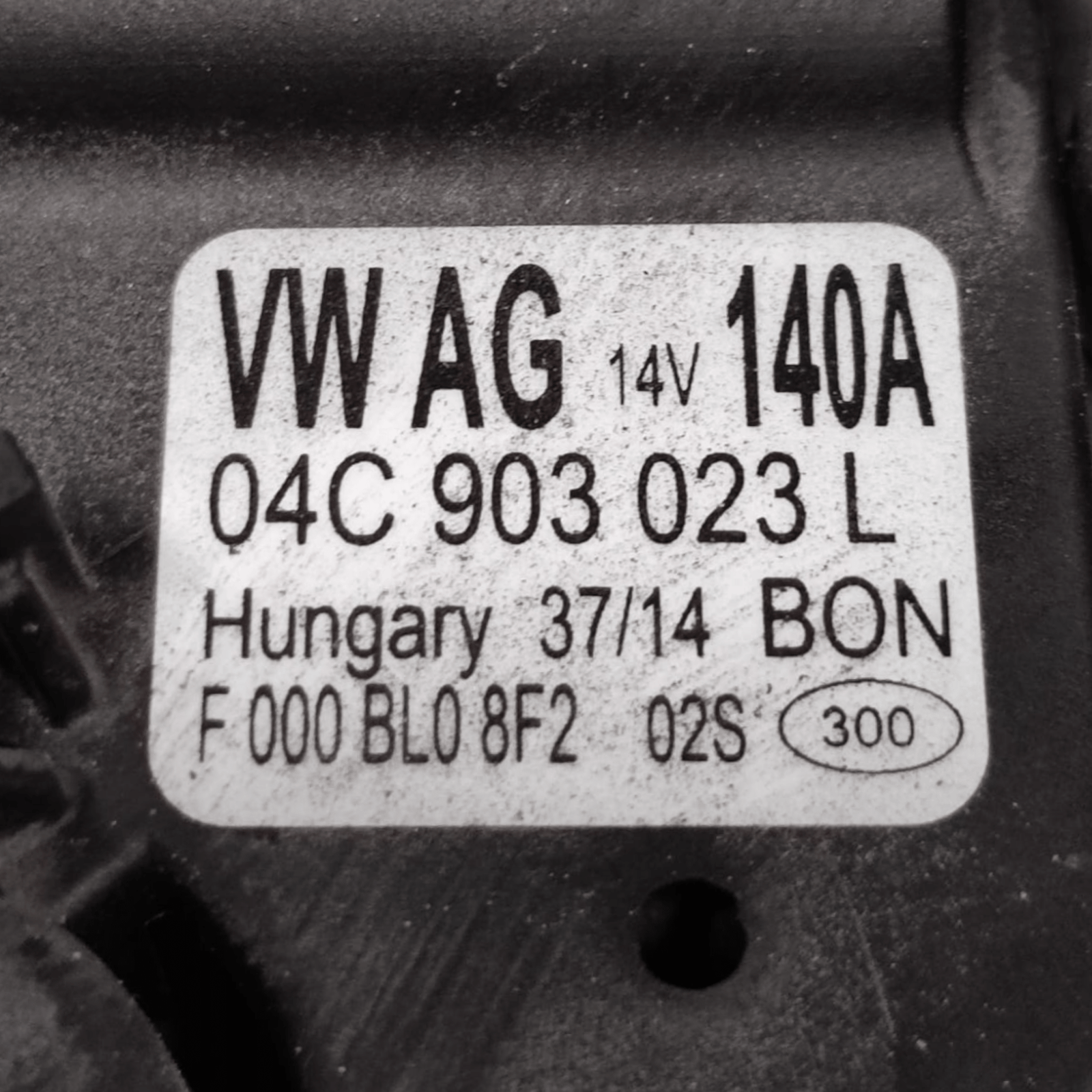 Alternatore Skoda Octavia 1.4 Benzina COD: 04C903023L (2012 - 2019) - F&P CRASH SRLS - Ricambi Usati