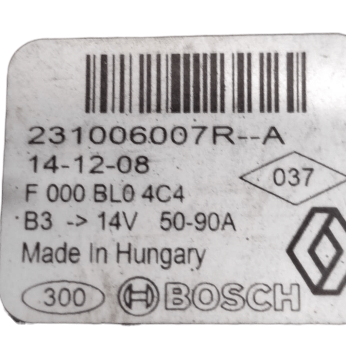 Alternatore smart forfour w453 1.0 benzina cod: 231006007r (2014 - 2023) - F&P CRASH SRLS - Ricambi Usati