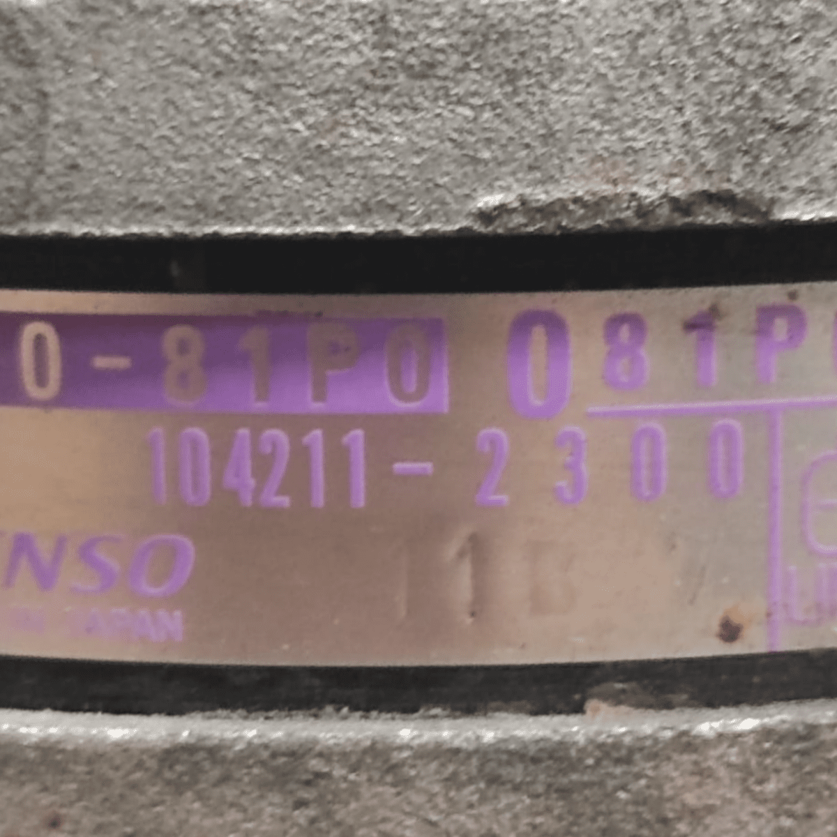 Alternator suzuki swift vi series 1.2 petrol code: 1042112300 (2017 - ) - F&P CRASH SRL - Used Parts
