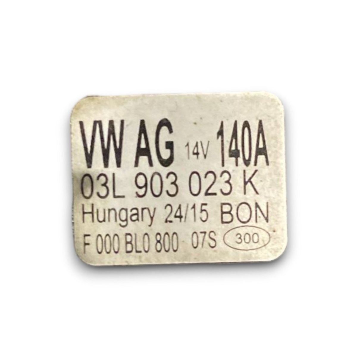 Alternatore volkswagen golf VII cod . 03l903023k 1.6 diesel (2012 > 2021) - F&P CRASH SRL - Ricambi Usati