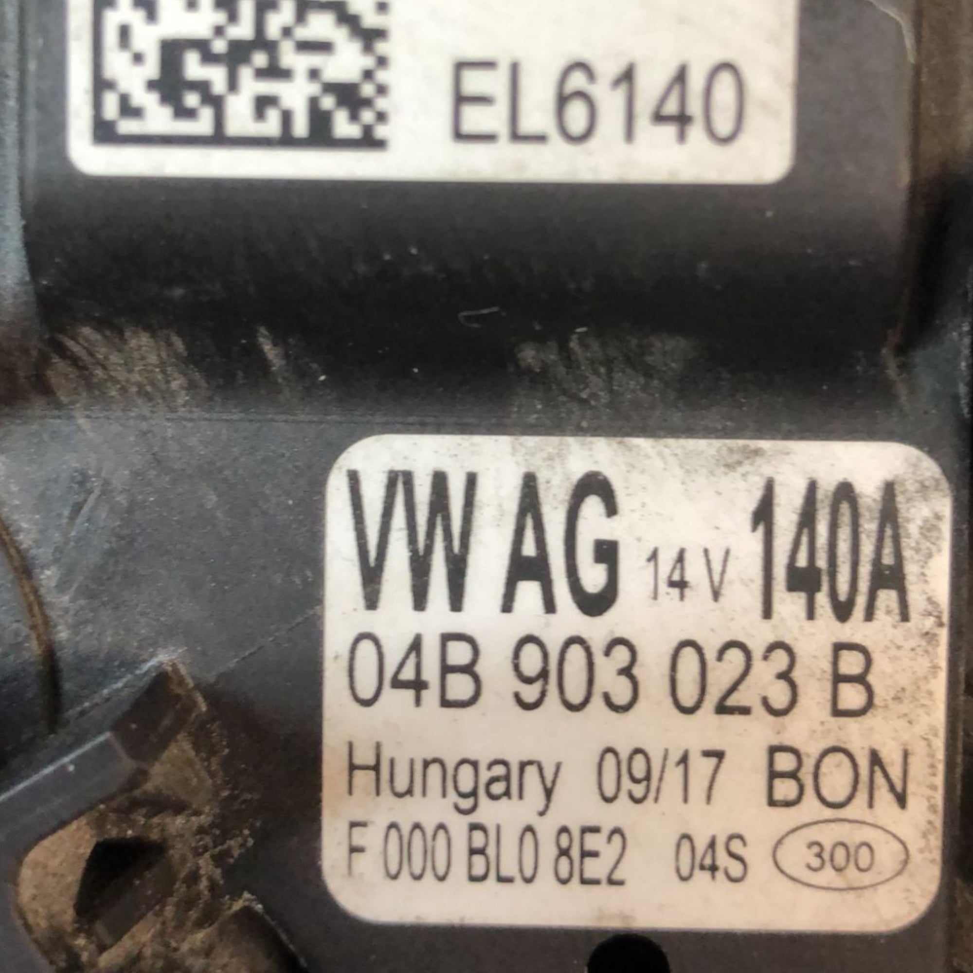 Alternatore Volkswagen Polo 6R 1.4 Diesel (2009 > 2017) cod:04B903023B - F&P CRASH SRLS - Ricambi Usati