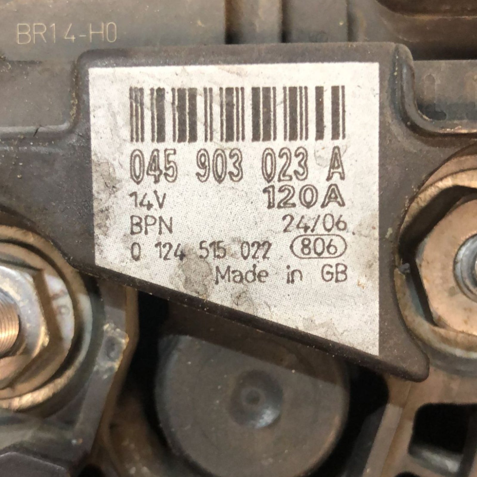 Alternatore Volkswagen Polo 9N 1.4 Diesel (2001 > 2009) cod:045903023A - F&P CRASH SRLS - Ricambi Usati