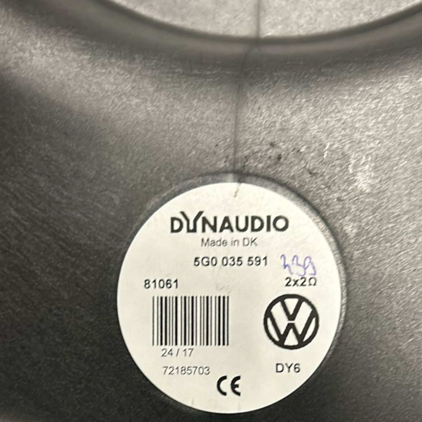 Altoparlante / Subwoofer Bagagliaio Volkswagen Golf VII cod:5G035591 (2012 > 2017) - F&P CRASH SRLS - Ricambi Usati