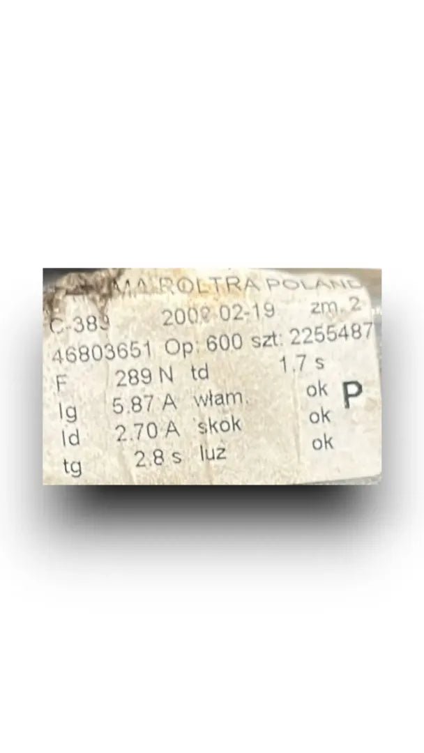 Alzacristallo porta anteriore con motorino destro Fiat Panda 2Q OEM 71793649 - F&P CRASH SRL - Ricambi Usati