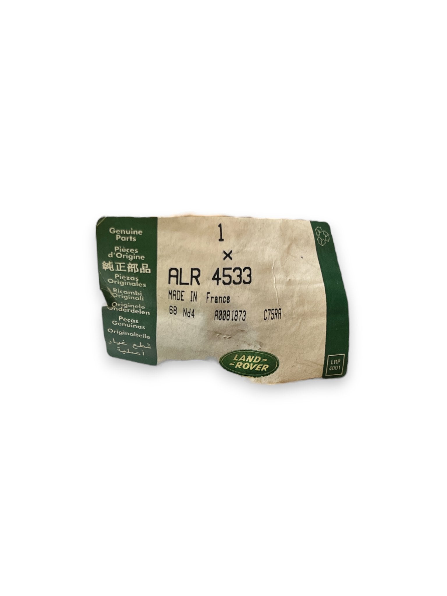 Alzavetro Anteriore Destro Land Rover Defender ( 1989 - 2007 ) cod : ALR4533 - F&P CRASH SRLS - Ricambi Usati