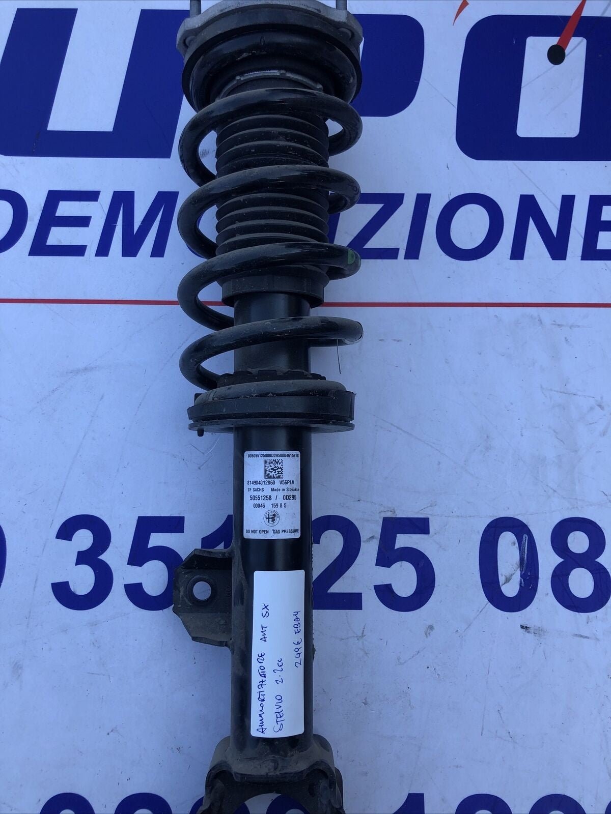 Ammortizzatori Anteriori Alfa Romeo Stelvio 2.2 50551258 Sinistr Compl. Di Molla - F&P CRASH SRLS - Ricambi Usati