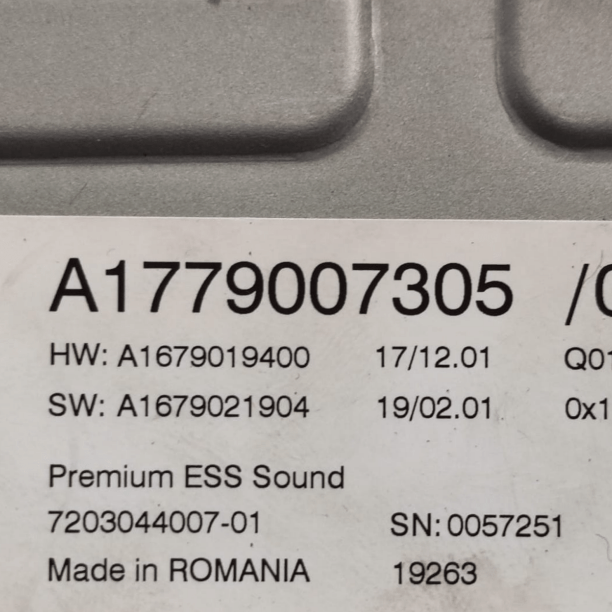 Amplificatore autoradio mercedes classe a w176 cod: a1779007305 (2012 - 2018) - F&P CRASH SRLS - Ricambi Usati