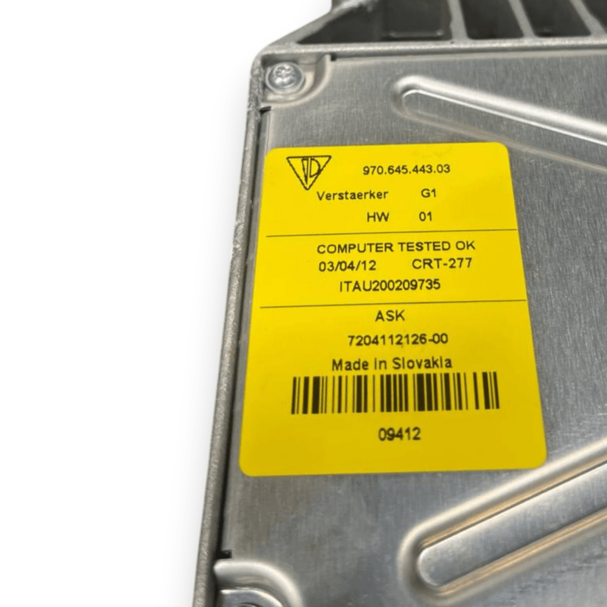 Amplificatore Autoradio Porsche Panamera 970 (2009 al 2016) cod: 97064544303 - F&P CRASH SRLS - Ricambi Usati