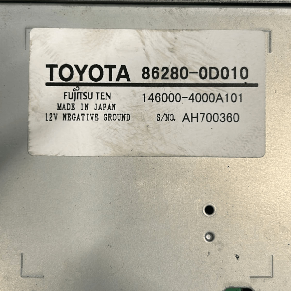 amplificatore autoradio toyota yaris iii cod:86280 - 0d010 (2011 > 2017) - F&P CRASH SRL - Ricambi Usati