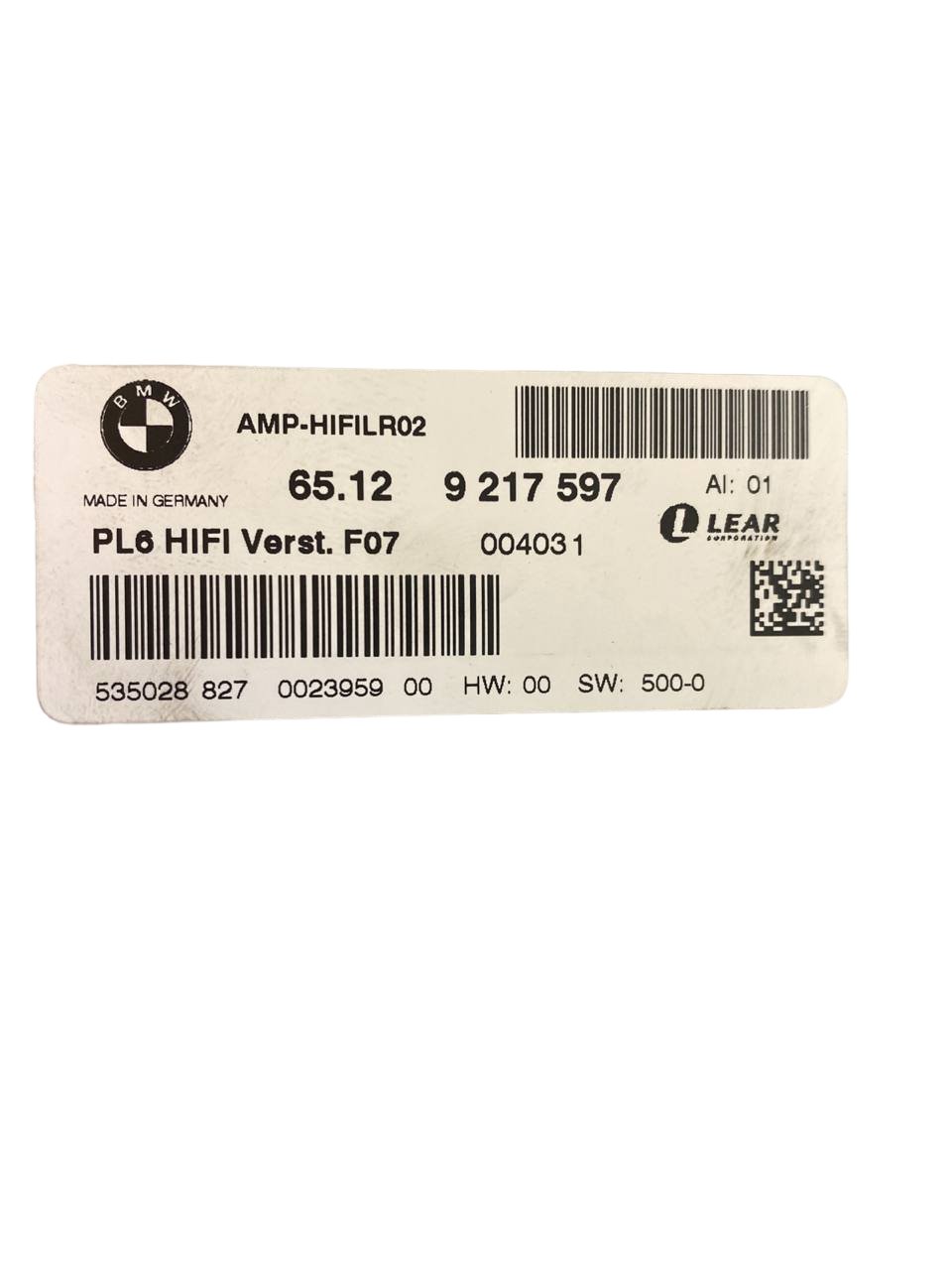 Amplificatore Bmw 740i (f02 - 2015) cod:9217597 - F&P CRASH SRLS - Ricambi Usati