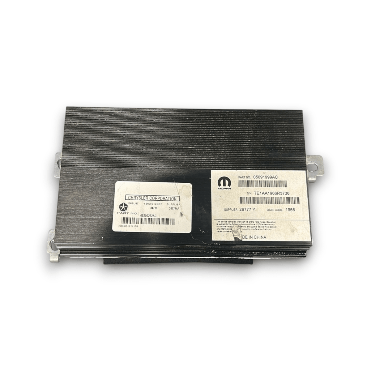 Amplificatore jeep cherokee kl cod:05091999ac (2013 > 2023) - F&amp;P CRASH SRL - Ricambi Usati