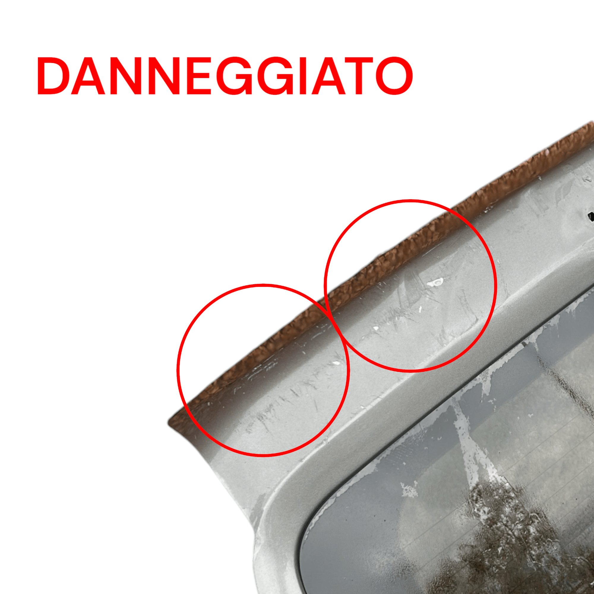 Anta Bagagliaio / Posteriore Sinistra Grigio Scuro Fiat Doblo Vetrato (2009 > 2022) Portiera / Porta / Sportello - F&P CRASH SRLS - Ricambi Usati