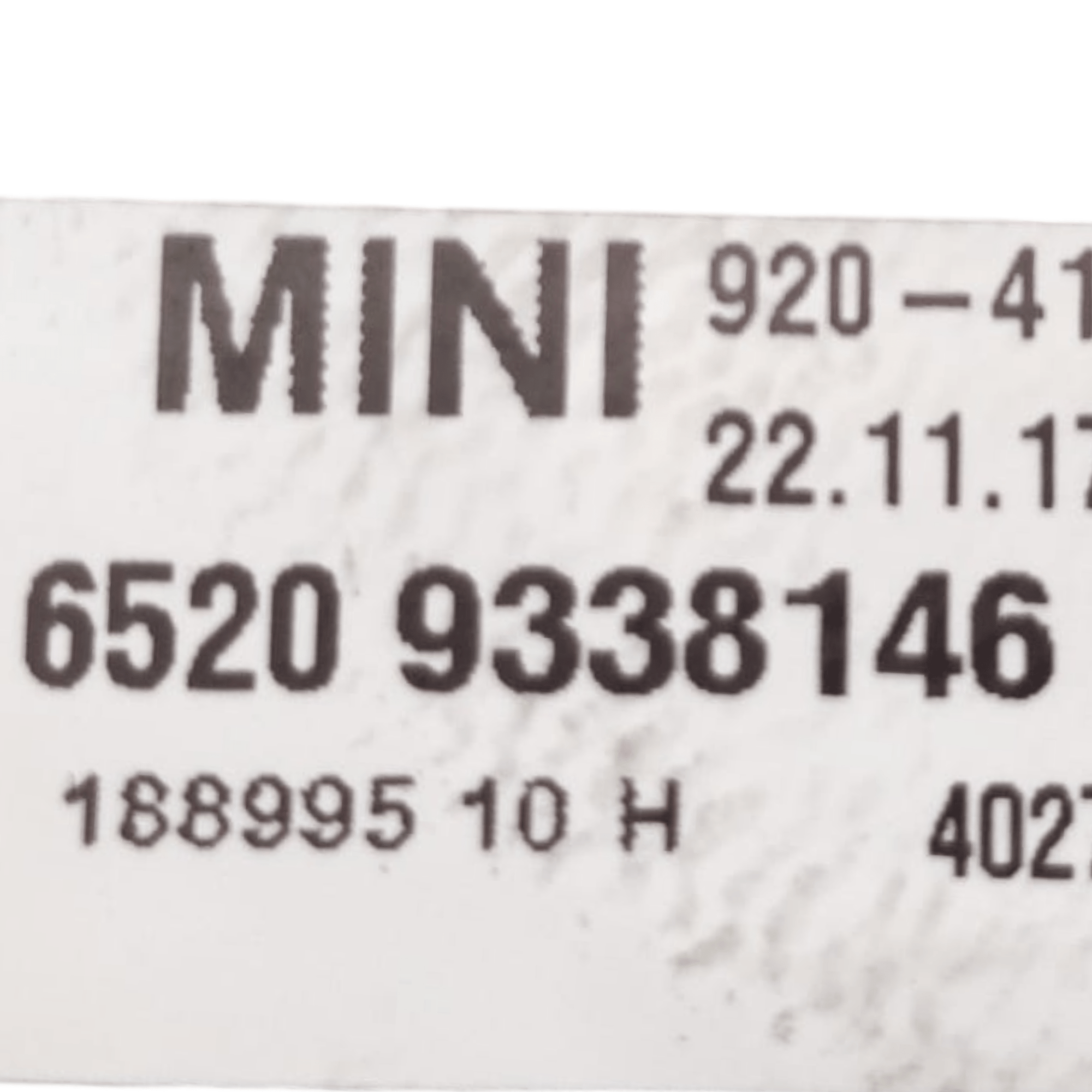 Antenna Tetto Mini Countryman F60 COD: 61149360501 (2017 - 2020) - F&P CRASH SRLS - Ricambi Usati