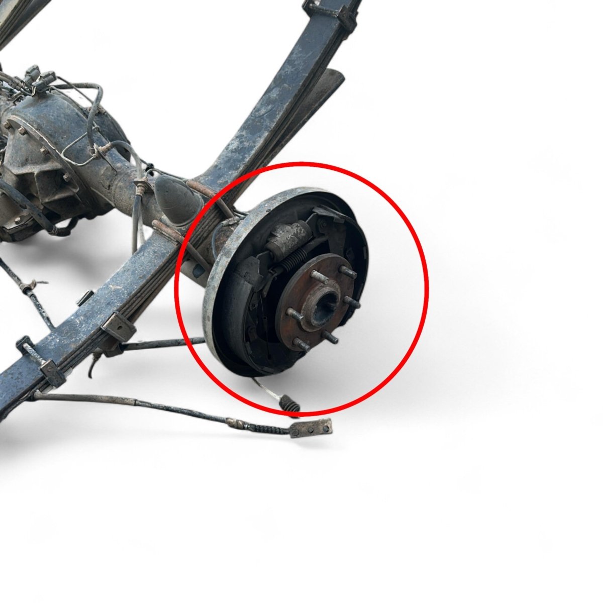 Assale / ponte posteriore (a tamburi) Mitsubishi L200 (KA / KB) 2.5 diesel (4x4) (2006 > 2014) + differenziale - F&P CRASH SRLS - Ricambi Usati