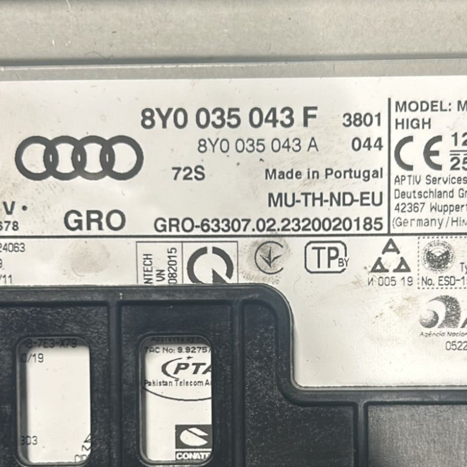 Autoradio Audi A3 (8Y) cod.8Y0035043F (2020 > ) - F&P CRASH SRLS - Ricambi Usati