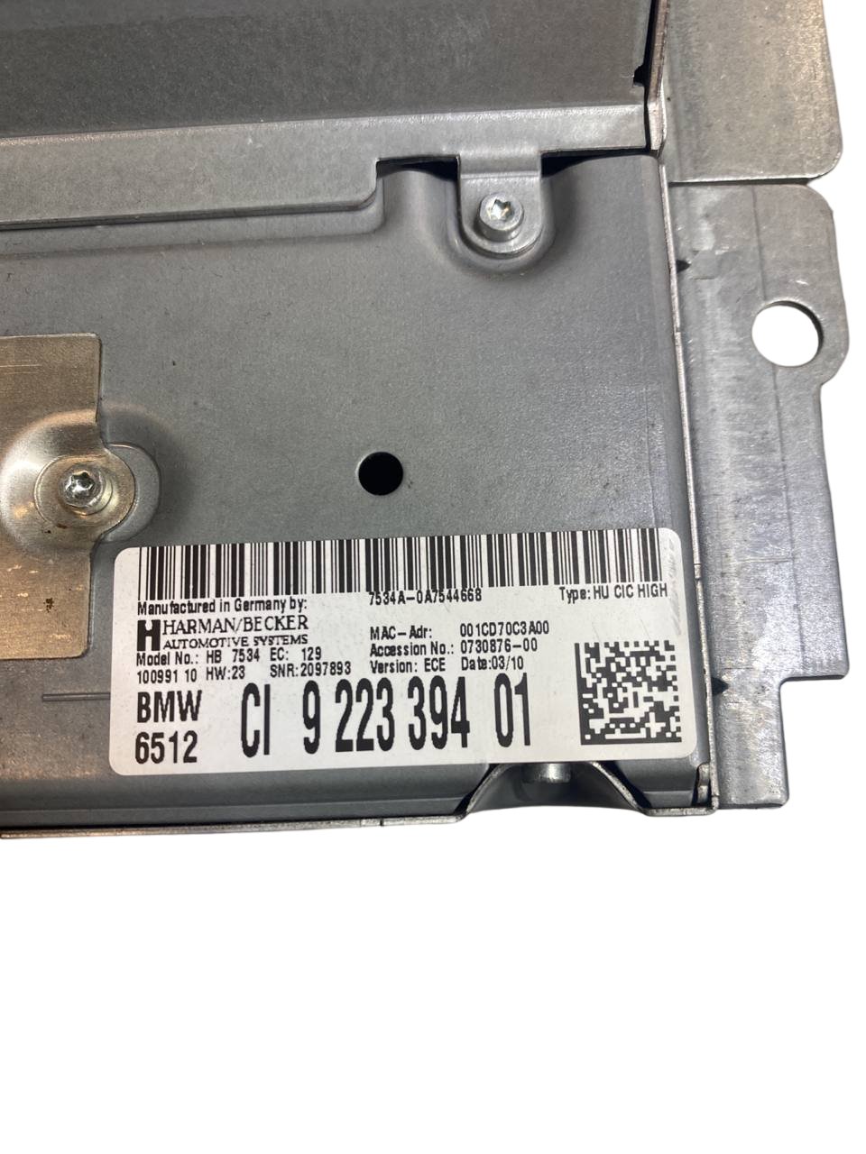 Autoradio Bmw 740i (f02 - 2015) cod:922339401 - F&P CRASH SRLS - Ricambi Usati