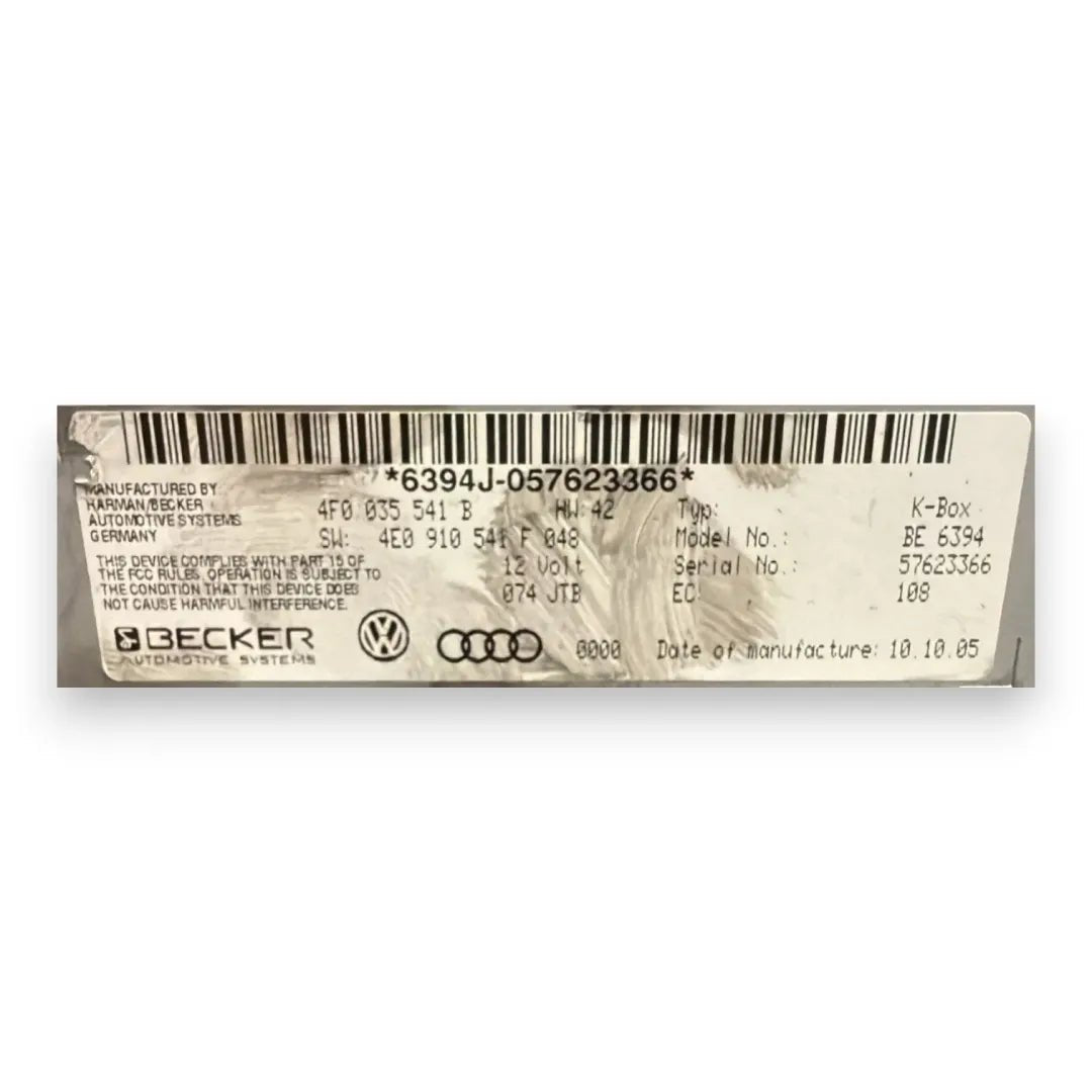 Autoradio con navigatore satellitare Audi A6 4F cod. 4F0035541 - F&P CRASH SRL - Ricambi Usati