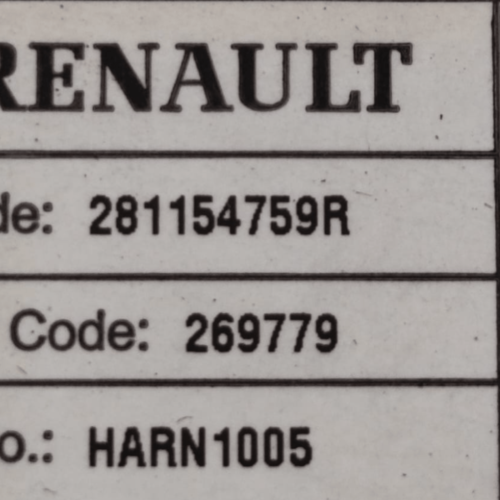 Autoradio Dacia Dokker COD: 281154759R (2013 - 2021) - F&P CRASH SRLS - Ricambi Usati