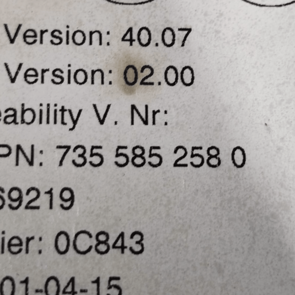 Autoradio / lettore cd fiat 500 cod: 7355852580 (2007 - 2015) - F&P CRASH SRLS - Ricambi Usati