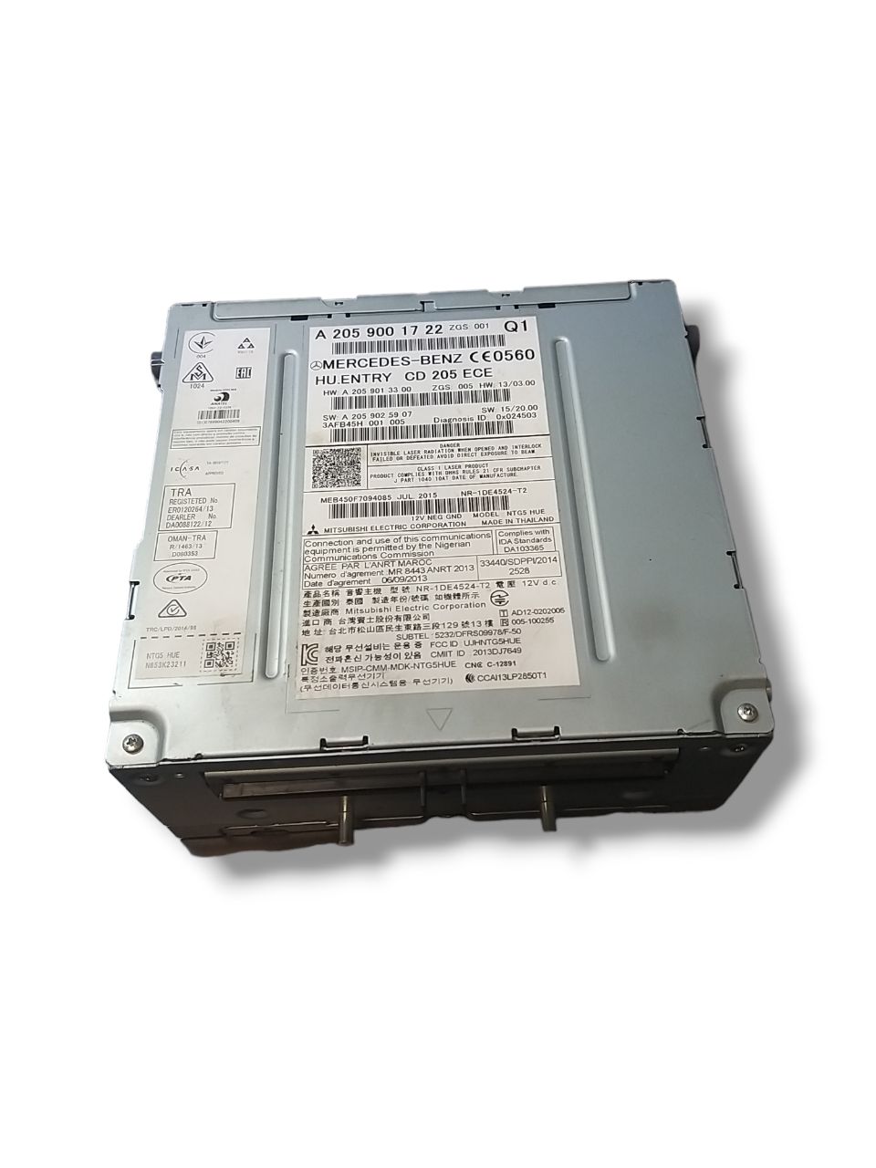 Autoradio Mercedes Benz Classe C C205 ( 2015 - 2023 ) Cod : A2059001722 - F&P CRASH SRLS - Ricambi Usati