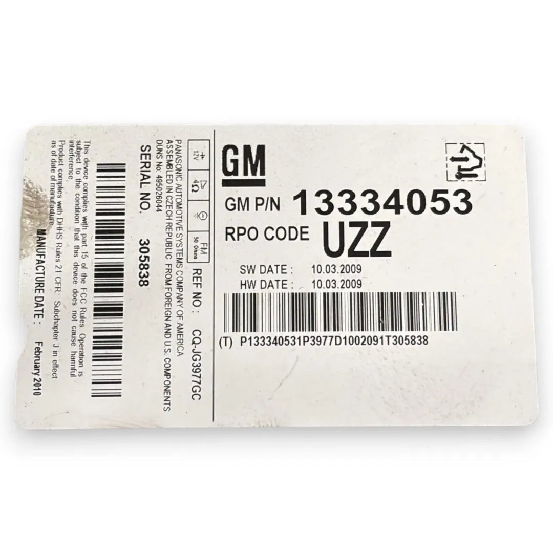Autoradio Opel Astra A04 cod. 13334053 - F&P CRASH SRL - Ricambi Usati