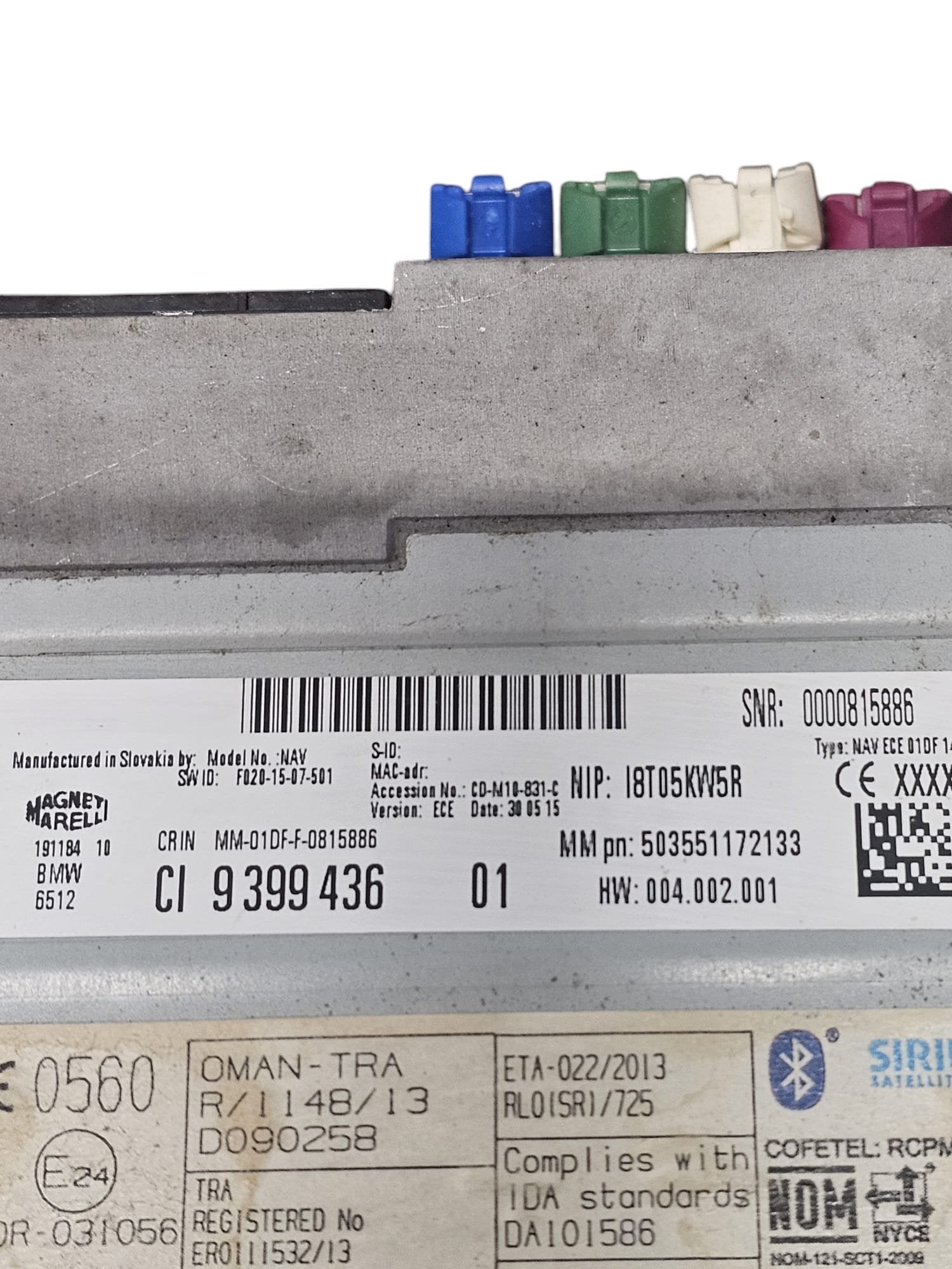 Autoradio / Stereo BMW SERIE 3 F30 (2012 - 2019) Cod:939943601 - F&P CRASH SRLS - Ricambi Usati