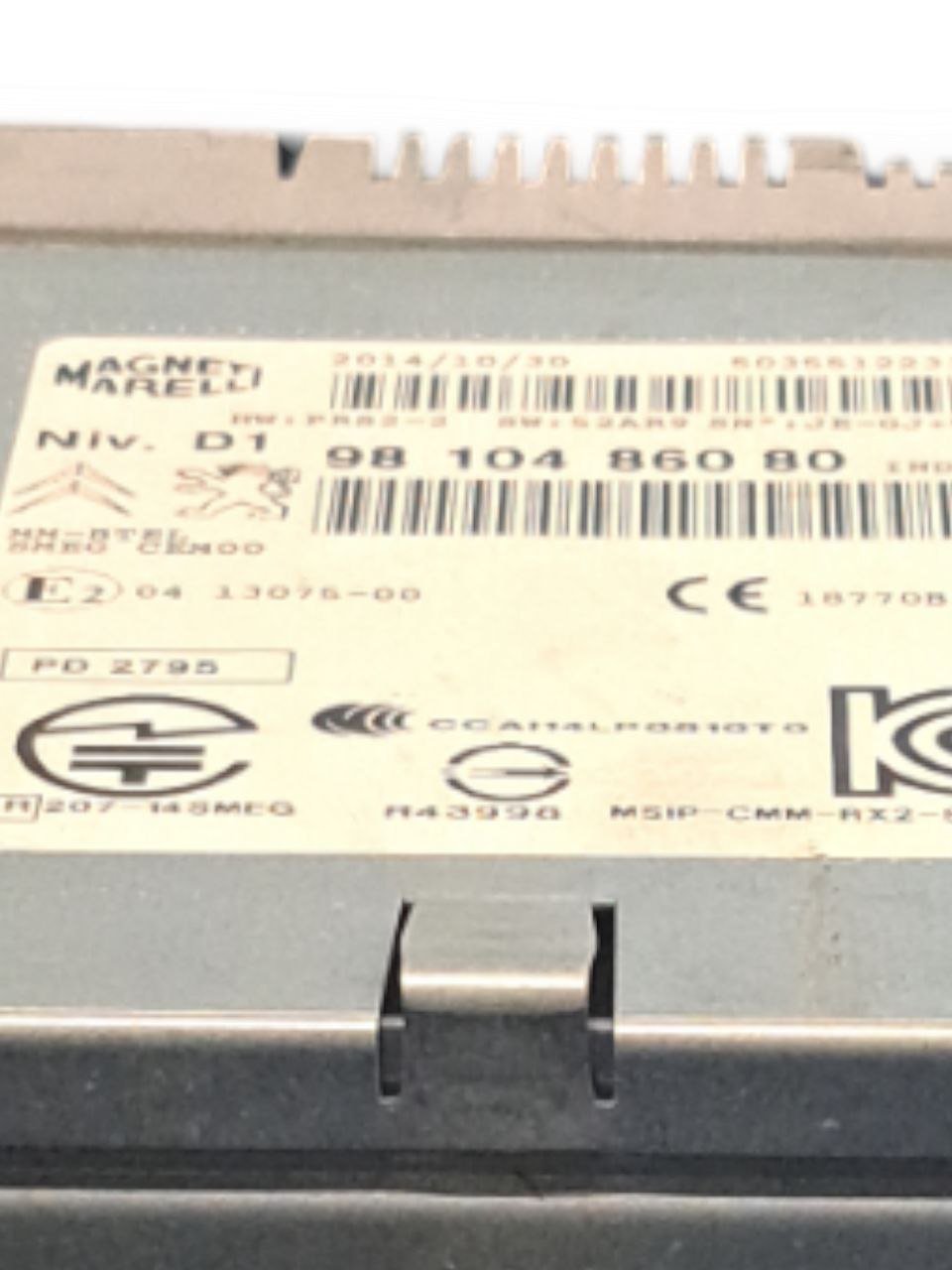 Autoradio / Stereo Citroen C4 Picasso (2013 - 2018) COD:9810486080 - F&P CRASH SRLS - Ricambi Usati