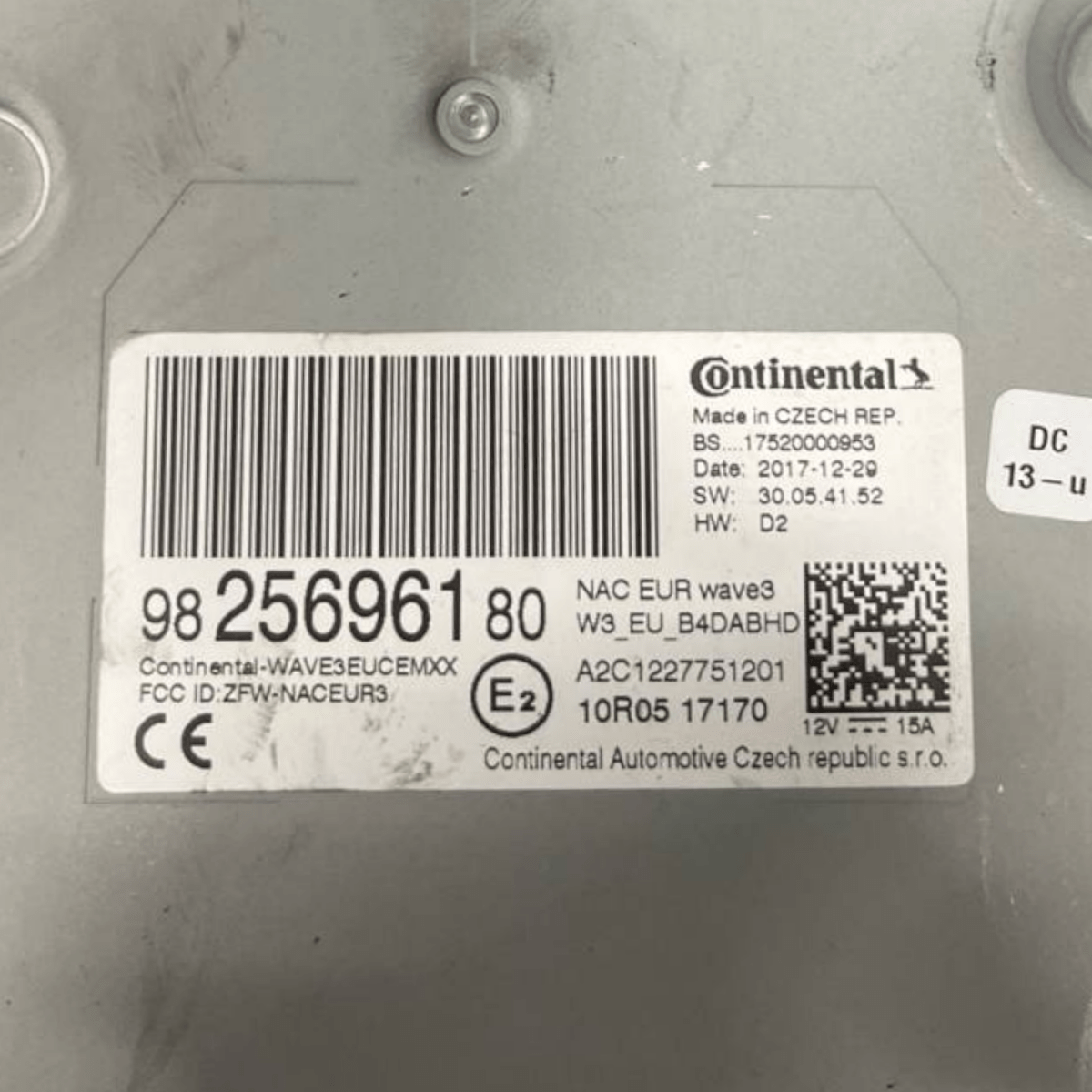 Autoradio / Stereo DS7 Crossback (2017 - ) cod: 9825696180 - F&P CRASH SRLS - Ricambi Usati