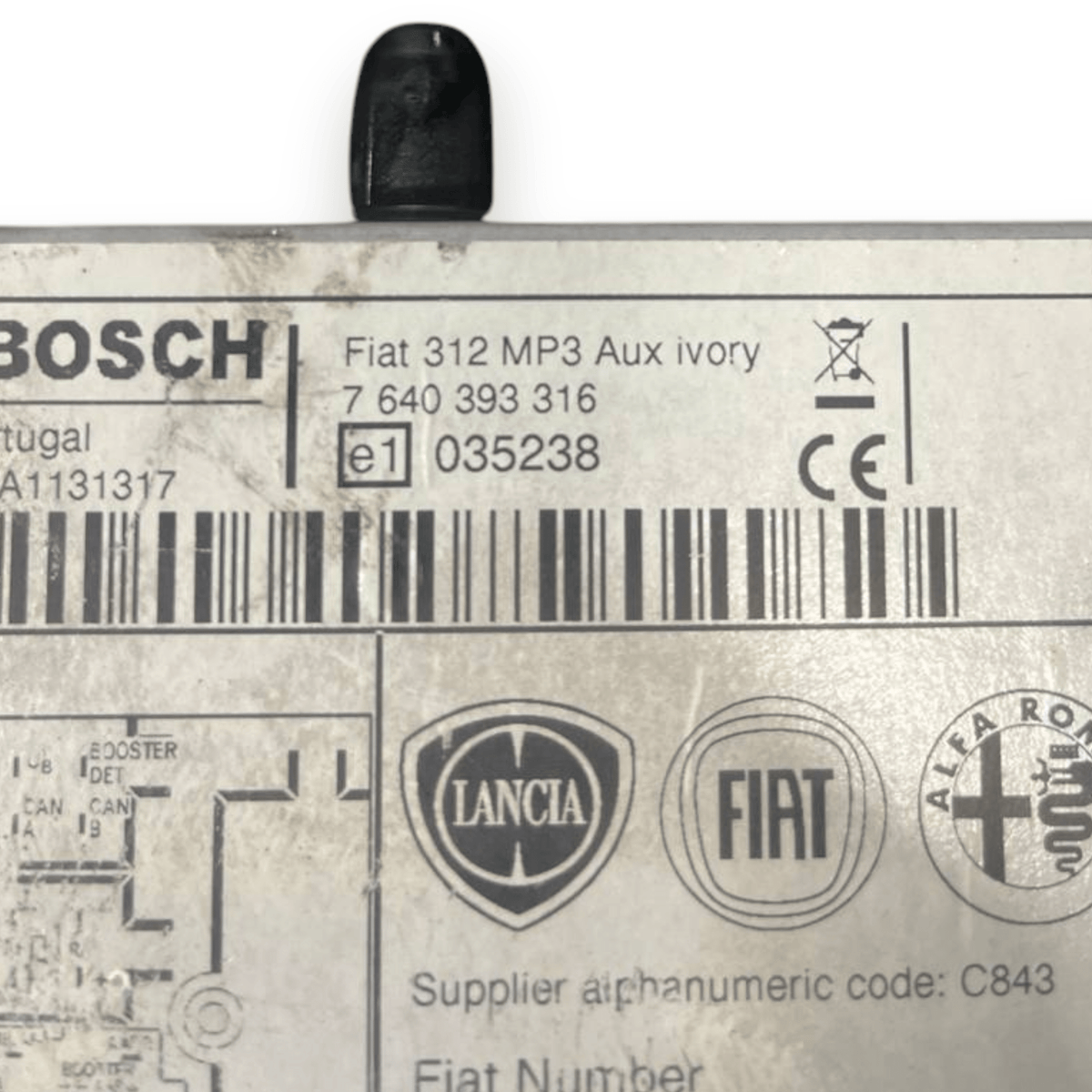 Autoradio / Stereo Fiat 500 (2007 al 2014) cod: 7640393316 - F&P CRASH SRLS - Ricambi Usati