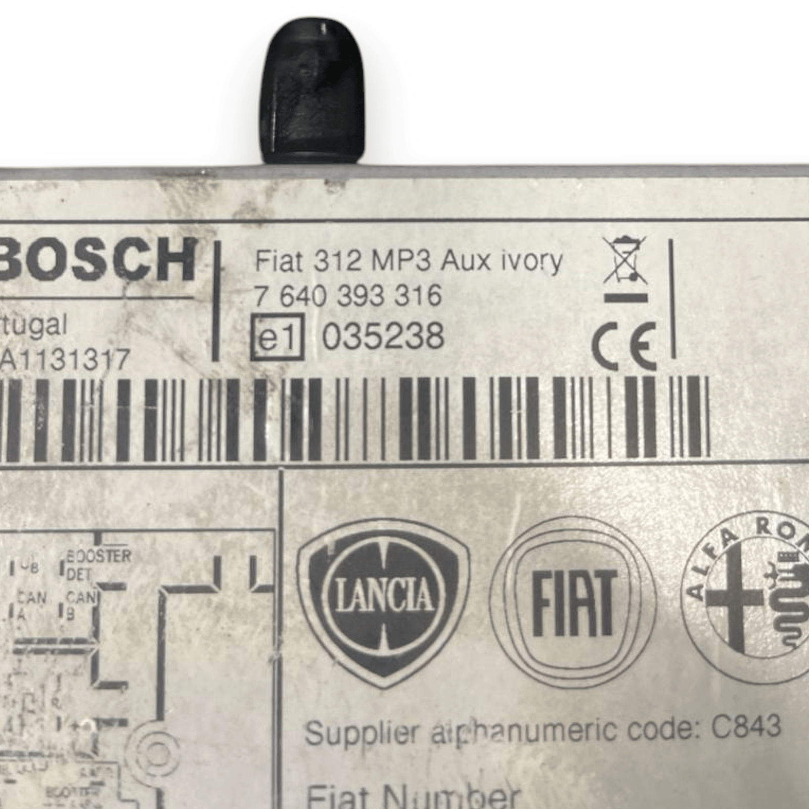 Autoradio / Stereo Fiat 500 (2007 al 2014) cod: 7640393316 - F&P CRASH SRLS - Ricambi Usati