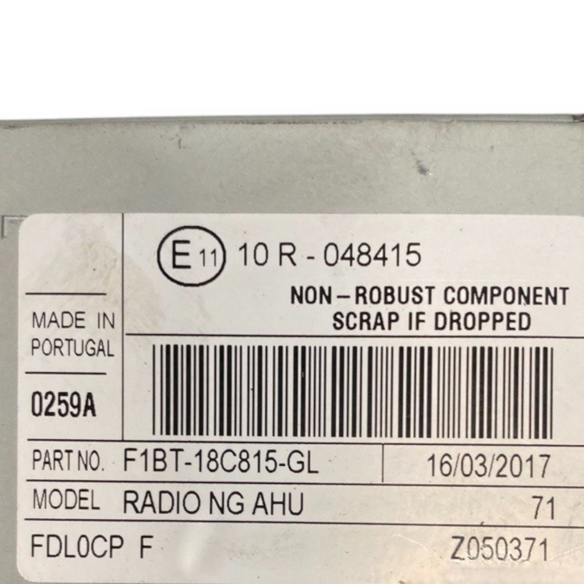 Autoradio / stereo ford tourneo connect Cod: f1bt - 18c815 - gl (2013 - 2021) - F&P CRASH SRLS - Ricambi Usati