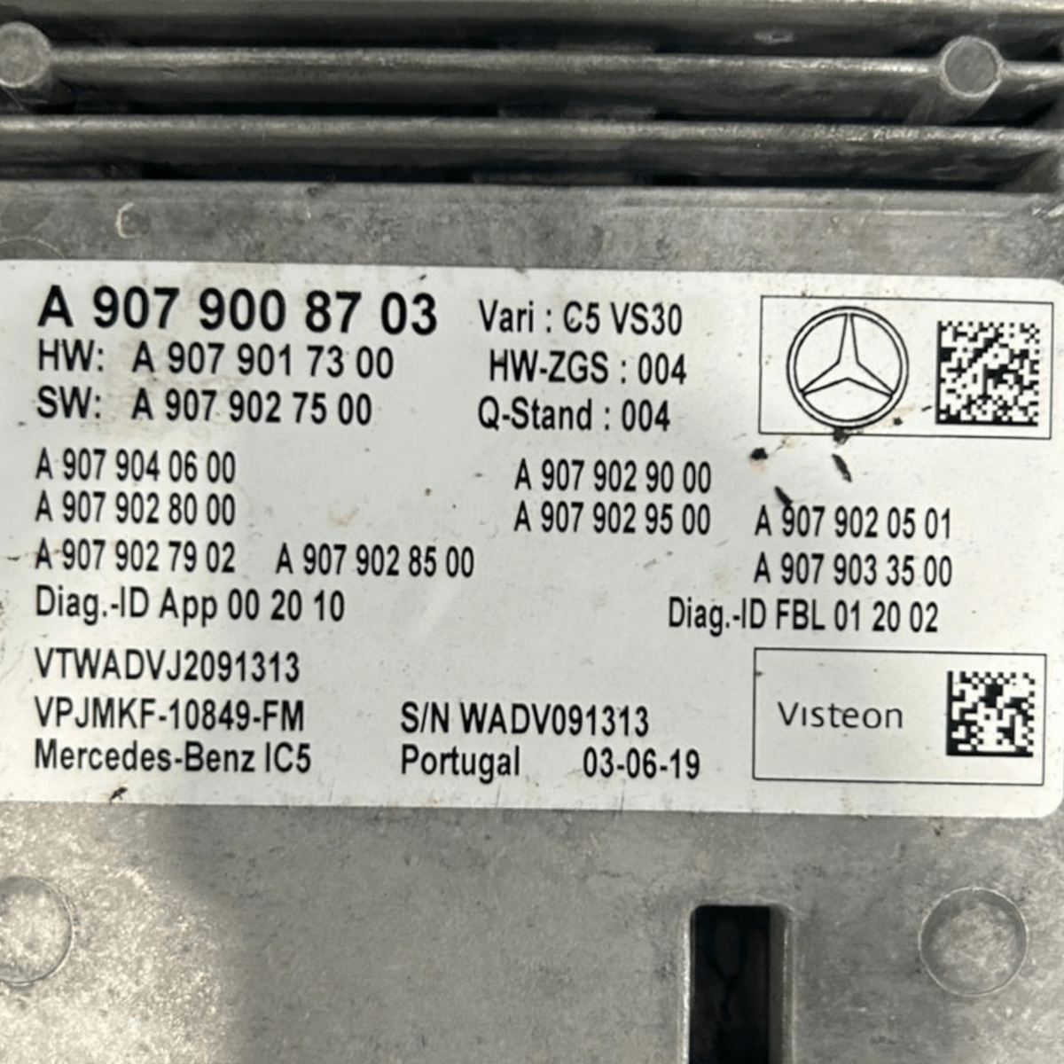 Autoradio / stereo mercedes sprinter w910 cod:A9079008703 (2018 >) - F&P CRASH SRLS - Ricambi Usati