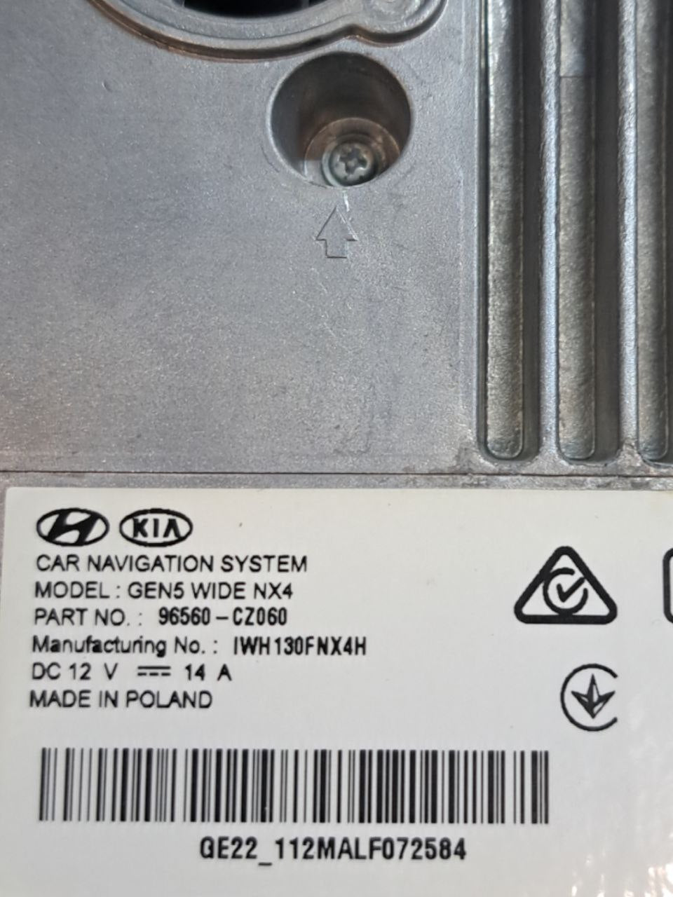 Autoradio / Stereo navigatore Hyundai Tucson ( 2020>) COD:96560-CZ060 - F&P CRASH SRLS - Ricambi Usati