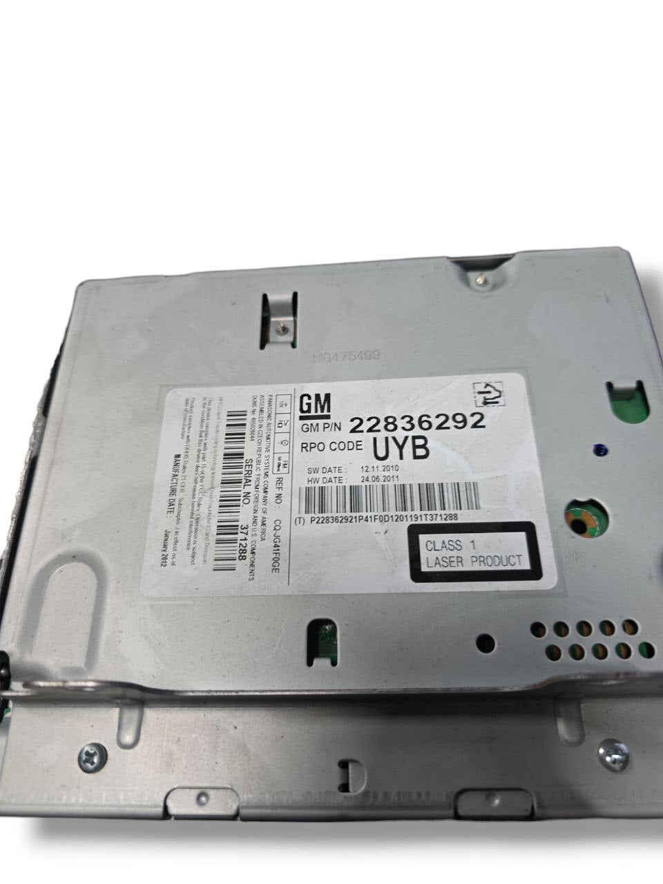 Autoradio / Stereo Opel Zafira C (2011 - 2019) Cod : 22836292 - F&P CRASH SRLS - Ricambi Usati