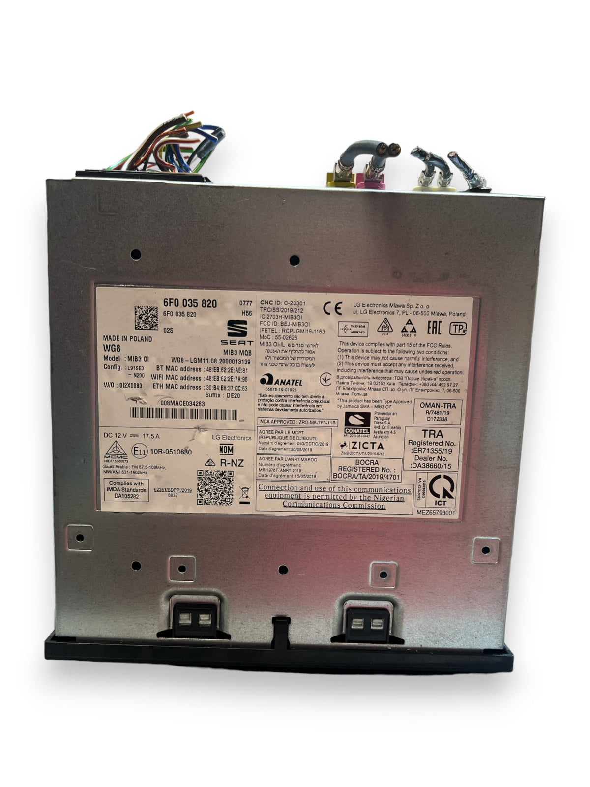 Autoradio Stereo Sistema Navigazione Seat Ibiza ( 2020 ) cod : 6F0035820 - F&P CRASH SRLS - Ricambi Usati