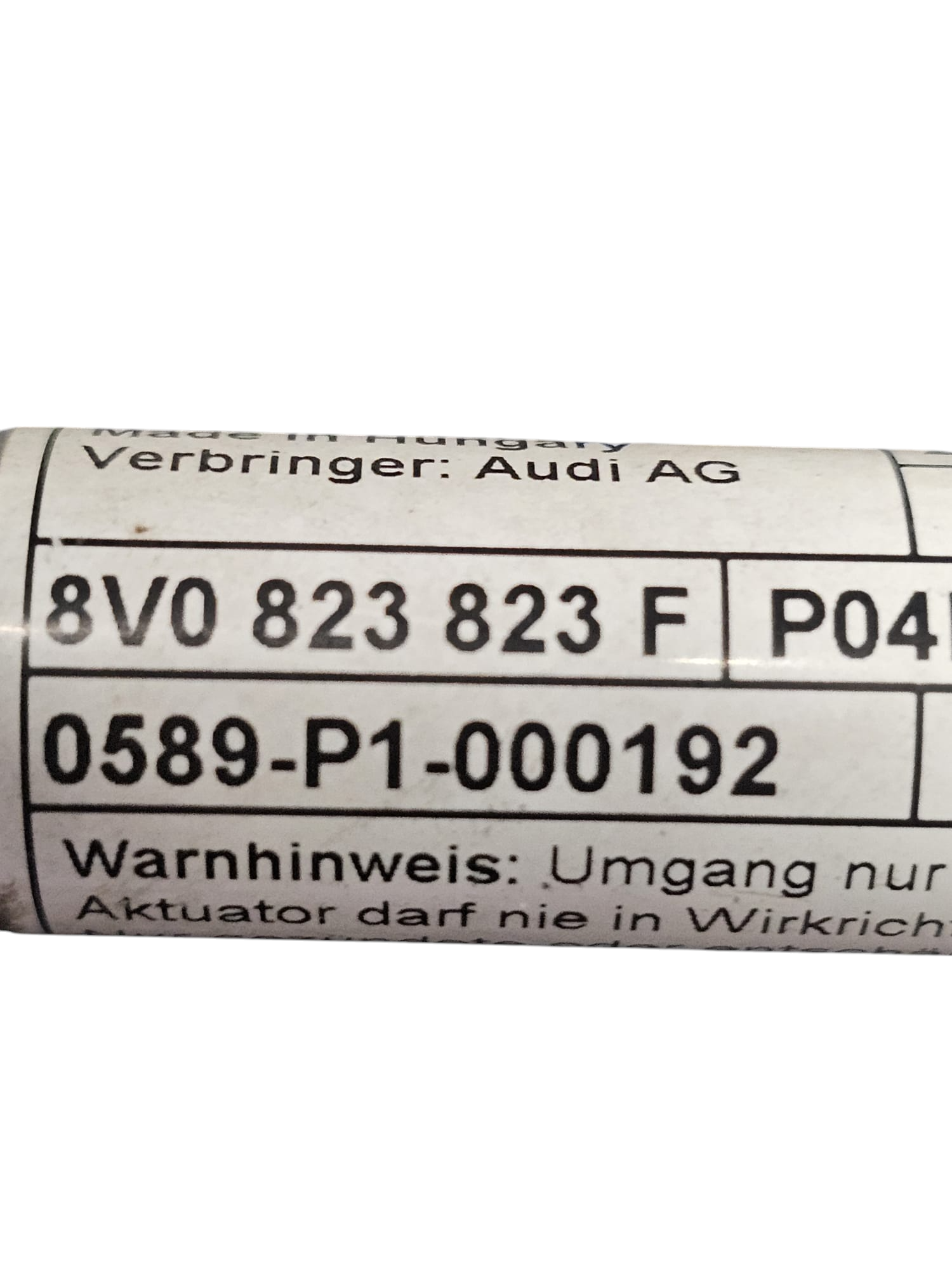 Pretensionatore / Cerniera Cofano Anteriore Sinistro Audi A3 8V Cod:8V0823301 (2012-2020)