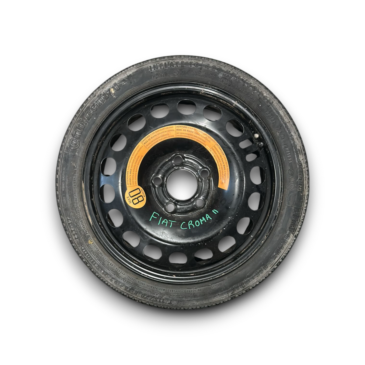 Reservewiel fiat croma (2005 &gt; 2010) 