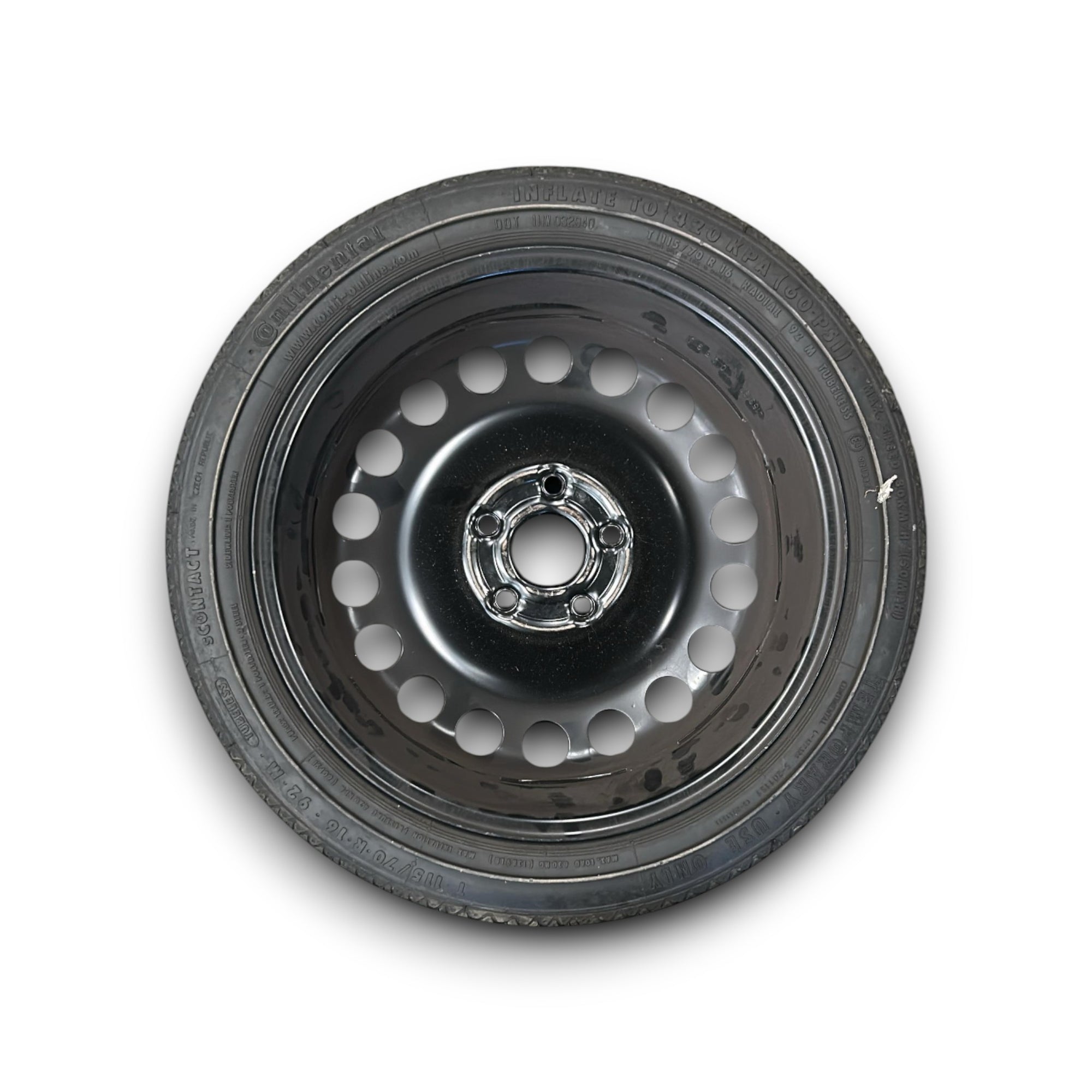 Rezervni kotač Opel Astra K br. 13267272 (5 rupa / 115 / 70 r16) (2015 > 2021) + kit za popravak kotača 
