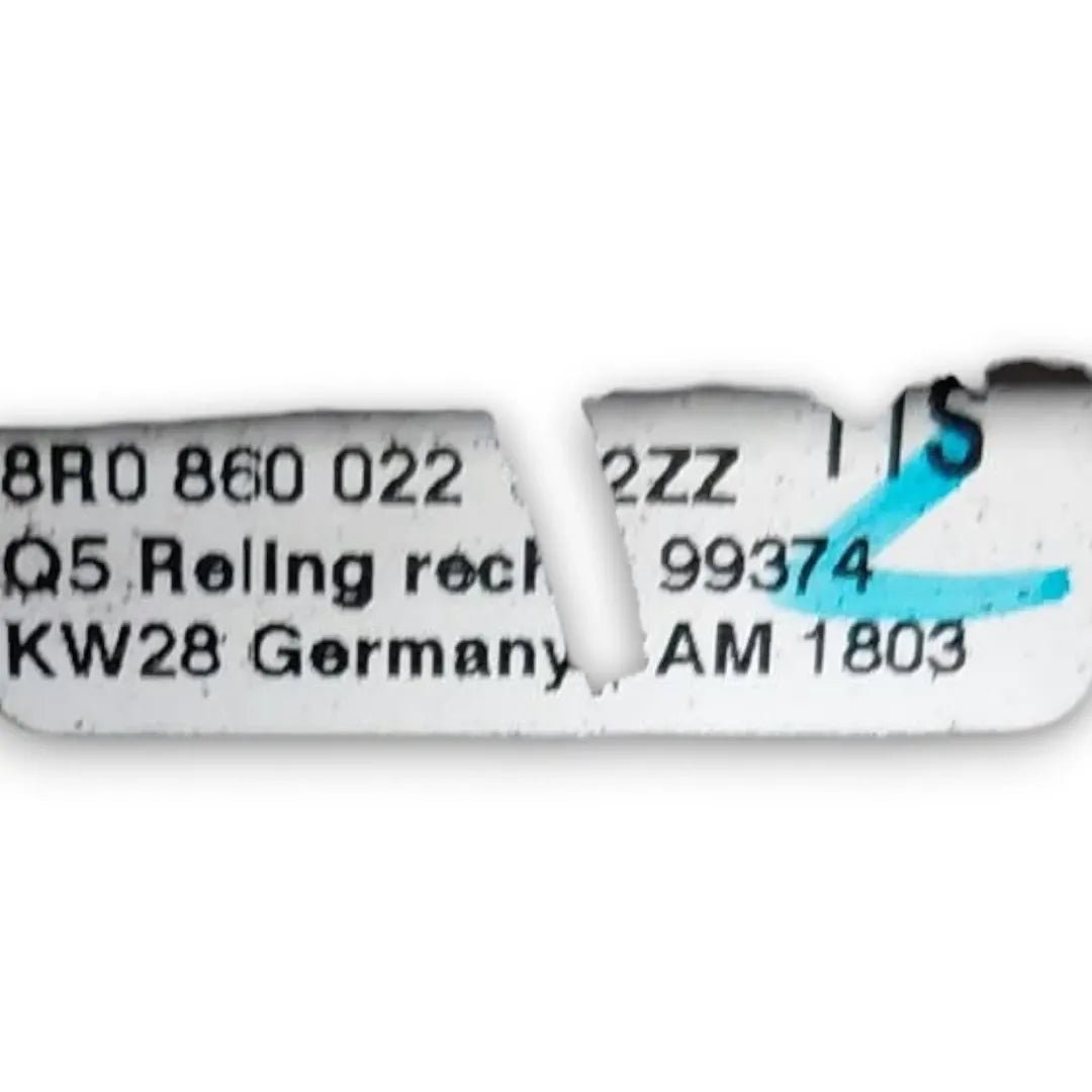 Barre longitudinali tetto Audi Q5 8R 2008–2017 OEM 8R0860022 - F&P CRASH SRL - Ricambi Usati