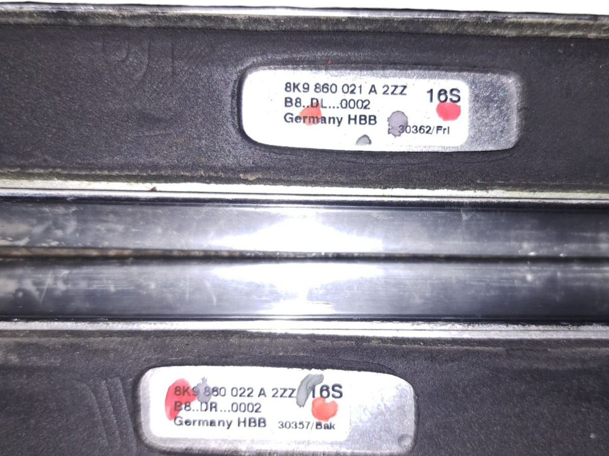 Barre portapacchi portatutto cromate / tetto Audi A4 B8 (2010) COD:8K9860022A2ZZ - F&P CRASH SRLS - Ricambi Usati