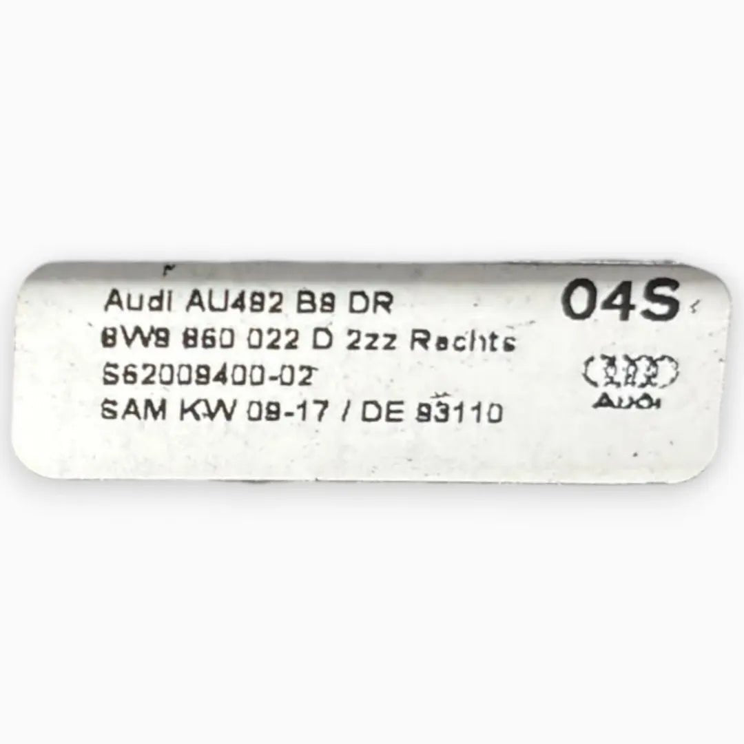 Barre tetto longitudinali Audi A4 8W cod. 8W9860022D - F&P CRASH SRL - Ricambi Usati